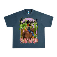 Midnight Navy cowgirl summer Urban Heavy Tee - MaliasSmallBusiness