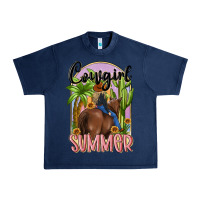 Navy cowgirl summer Urban Heavy Tee - MaliasSmallBusiness