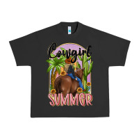 Pigment Black cowgirl summer Urban Heavy Tee - MaliasSmallBusiness