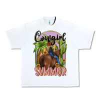 White cowgirl summer Urban Heavy Tee - MaliasSmallBusiness