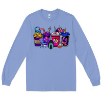 Colony Blue gaming coffee cups Long Sleeve Tee - NancyCooperArtShop