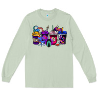 Matcha gaming coffee cups Long Sleeve Tee - NancyCooperArtShop