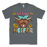 Charcoal Heather heifer Classic Tee - MaliasSmallBusiness