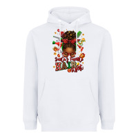 White santas favorite hair stylist afro messy bun Heavyweight Hoodie - texasbilliewilder