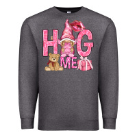 Charcoal Heather hug me with gnome hjf Premium Sweatshirt - HowdyJamesFarm