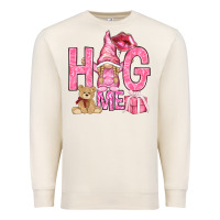 Sandshell hug me with gnome hjf Premium Sweatshirt - HowdyJamesFarm