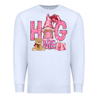 White hug me with gnome hjf Premium Sweatshirt - HowdyJamesFarm