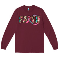 Burgundy faith Long Sleeve Tee - JahusDesignShop