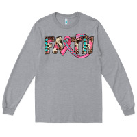 Heather Grey faith Long Sleeve Tee - JahusDesignShop