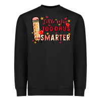 Black little miss 100 days smarter Heavyweight Sweatshirt - MaliasSmallBusiness