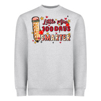 Little Miss 100 Days Smarter Heavyweight Sweatshirt | Teevron