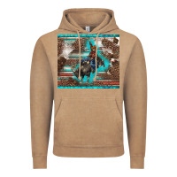 Western Rodeo Bullfighter Serape Leopards Turquoise's Gliterrs Vintage Hoodie | Teevron