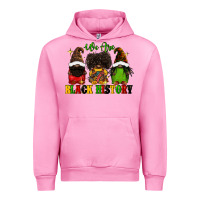 Fuchsia Pink We are black history Urban Hoodie - FaDigitalArtStudio