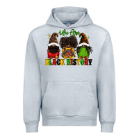 Heather Grey We are black history Urban Hoodie - FaDigitalArtStudio