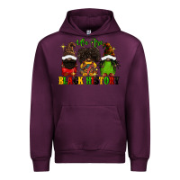 Mauve Wine We are black history Urban Hoodie - FaDigitalArtStudio