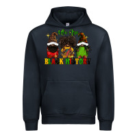 Navy We are black history Urban Hoodie - FaDigitalArtStudio
