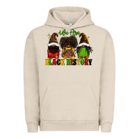Pigment French Oak We are black history Urban Hoodie - FaDigitalArtStudio