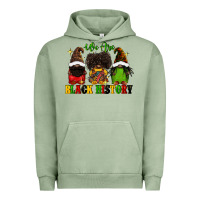 Pigment Oil Green We are black history Urban Hoodie - FaDigitalArtStudio