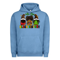 Pigment Pebble Blue We are black history Urban Hoodie - FaDigitalArtStudio