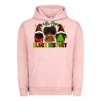 Pigment Salmon We are black history Urban Hoodie - FaDigitalArtStudio