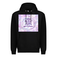 Black it hurts to bite my tongue Premium Hoodie - TumblerDesignByShophia