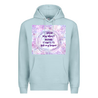 Blue Mist it hurts to bite my tongue Premium Hoodie - TumblerDesignByShophia
