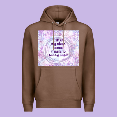 It Hurts To Bite My Tongue Premium Hoodie Designed By Tumblerdesignbyshophia