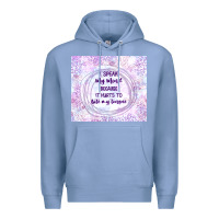 Colony Blue it hurts to bite my tongue Premium Hoodie - TumblerDesignByShophia