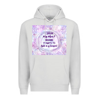 Dove Grey it hurts to bite my tongue Premium Hoodie - TumblerDesignByShophia