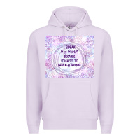 Lilac it hurts to bite my tongue Premium Hoodie - TumblerDesignByShophia