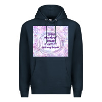 Navy it hurts to bite my tongue Premium Hoodie - TumblerDesignByShophia