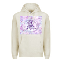 Oatmeal Heather it hurts to bite my tongue Premium Hoodie - TumblerDesignByShophia