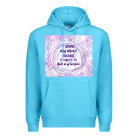 Ocean Blue it hurts to bite my tongue Premium Hoodie - TumblerDesignByShophia