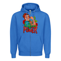 True Royal latina power strong woman Zipper Hoodie - Jasminsmagicworld