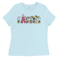 Baby Blue Easter Day Ladies Tee - Neo Western