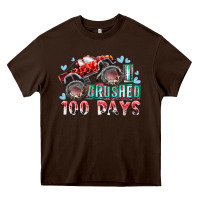 Chocolate Brown i crushed 100 days Heavy Core Tee - RacoonDesign