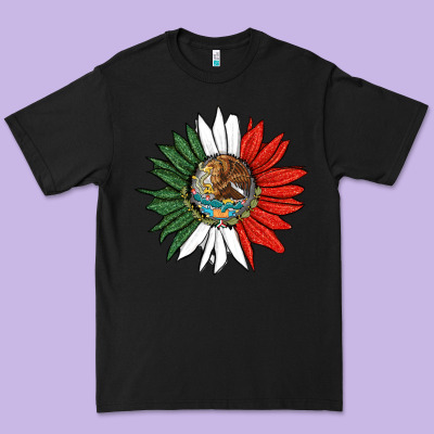 Mexico Sunflower Premium Tee Designed By Hra Design Shop