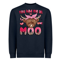 Navy you had me at moo Heavyweight Sweatshirt - MaliasSmallBusiness