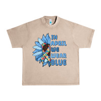 French Oak in april we wear blue Urban Heavy Tee - MaliasSmallBusiness