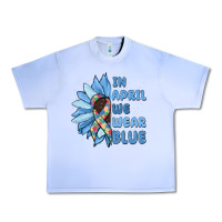 Grape Ice in april we wear blue Urban Heavy Tee - MaliasSmallBusiness
