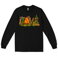 Black camping love Long Sleeve Tee - NancyCooperArtShop