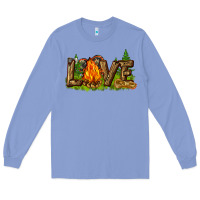 Colony Blue camping love Long Sleeve Tee - NancyCooperArtShop