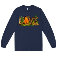 Navy camping love Long Sleeve Tee - NancyCooperArtShop