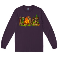Plum camping love Long Sleeve Tee - NancyCooperArtShop