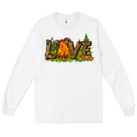 White camping love Long Sleeve Tee - NancyCooperArtShop