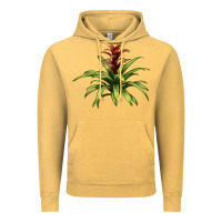 Vintage Mustard Bromeliads Vintage Hoodie - LillyAllenDesigns