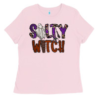 Bubblegum Pink Salty Witch Ladies Tee - CowhideDigitalArt