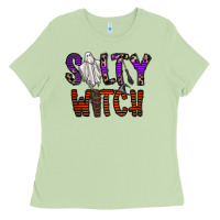 Matcha Salty Witch Ladies Tee - CowhideDigitalArt