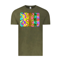 Vintage Olive summer brushstroke Vintage Tee - Jasminsmagicworld