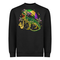 Black mardi gras tree rex Heavyweight Sweatshirt - MaliasSmallBusiness